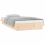 VidaXL (brown, 100 x 200 cm) vidaXL LED Bed Frame Mattress Foundation Bedstead Platform Bed Base Solid Wood 1