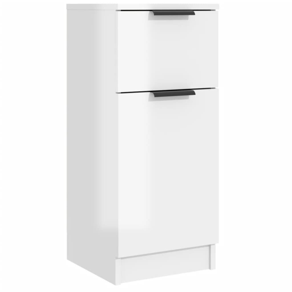 (High gloss white, 1) vidaXL Sideboard Cabinet Home Organiser Cupboard Side Cabinet Engineered Wood