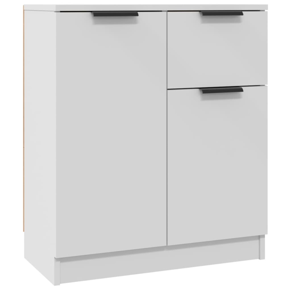 Vidaxl (White, 213) Sideboard Cabinet Home Organiser Cupboard Side Cabinet Engineered Wood