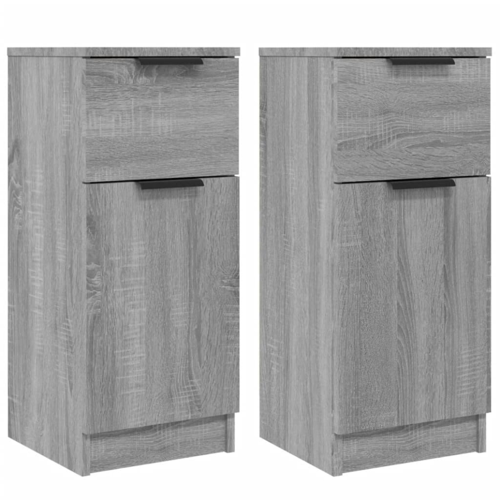 VIDAXL - Sideboard - Set of 2 - Grey - Sonoma - Image 3
