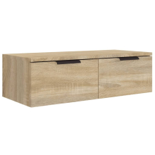 (Sonoma oak) vidaXL Wall Cabinet Floating TV Unit Wall Mount Media Cabinet Engineered Wood
