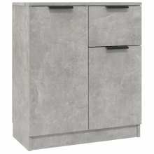 (concrete grey, 214) vidaXL Sideboard Cabinet Home Organiser Cupboard Side Cabinet Engineered Wood