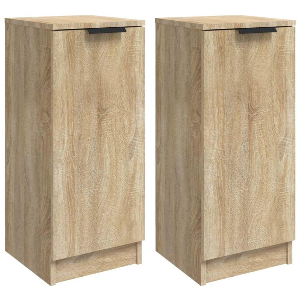 (sonoma oak, 2) vidaXL Sideboard Engineered Wood Side Cabinet Home Organiser Cupboard Highboard