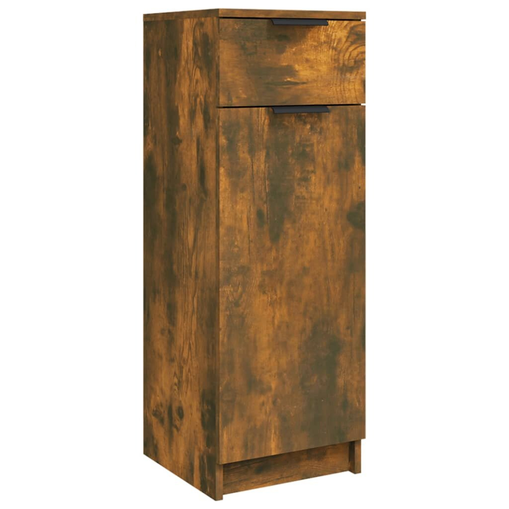 (Smoked oak) vidaXL Bathroom Cabinet Engineered Wood Vanity Unit Cupboard Multi Colours