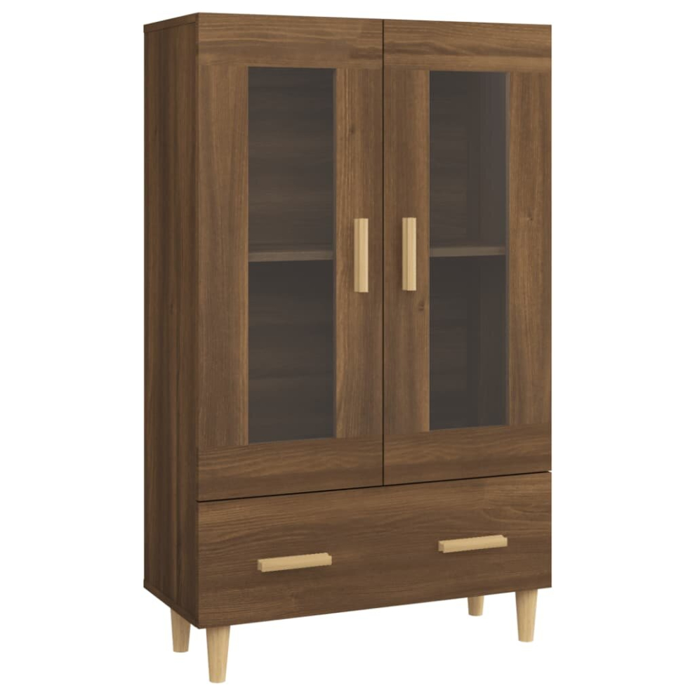 (Brown oak) vidaXL Highboard Engineered Wood Cupboard Storage Side Cabinet Multi Colours