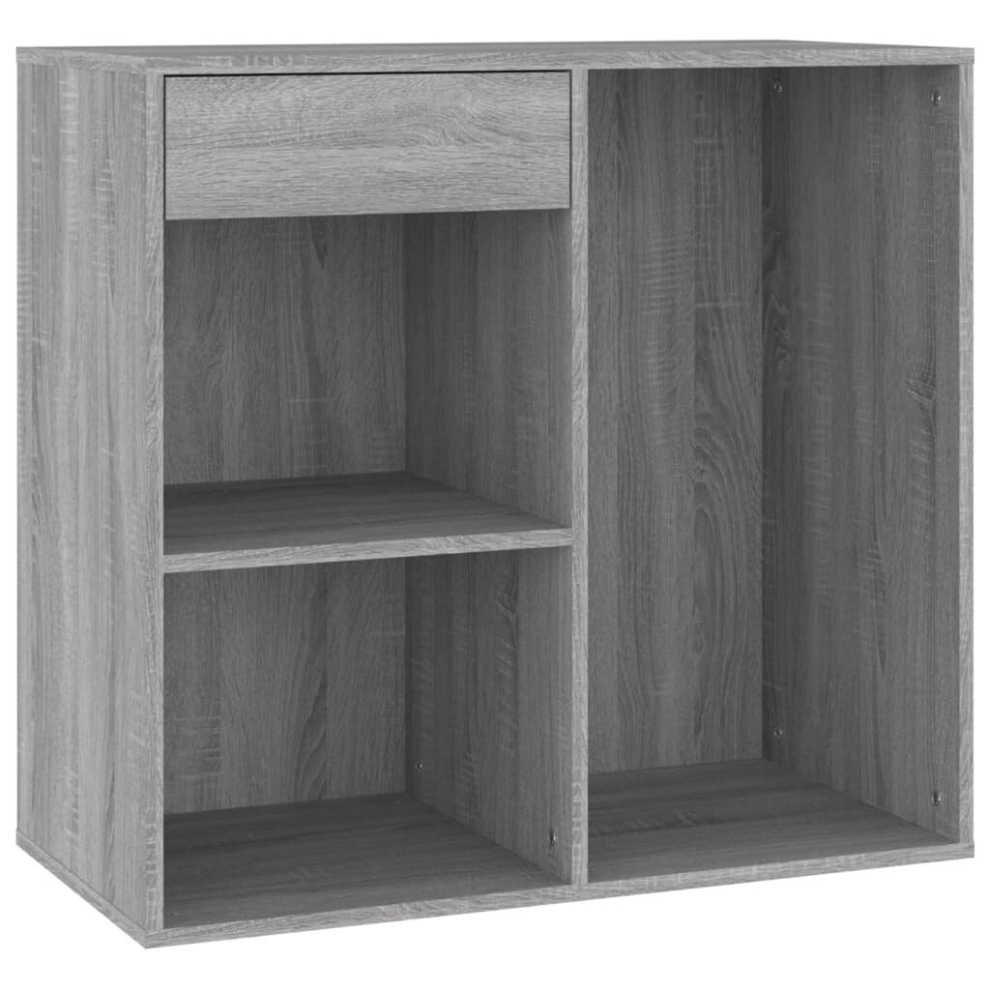 Vidaxl (Grey Sonoma) Cosmetic Cabinet Dressing Room Storage Makeup Cupboard Engineered Wood