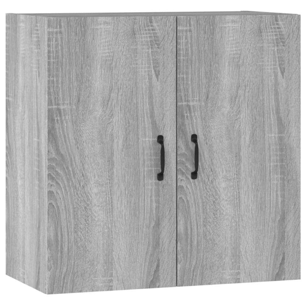 Vidaxl ( Sonoma) Wall Cabinet Hanging Storage Cabinet Wall Cupboard Engineered Wood Grey
