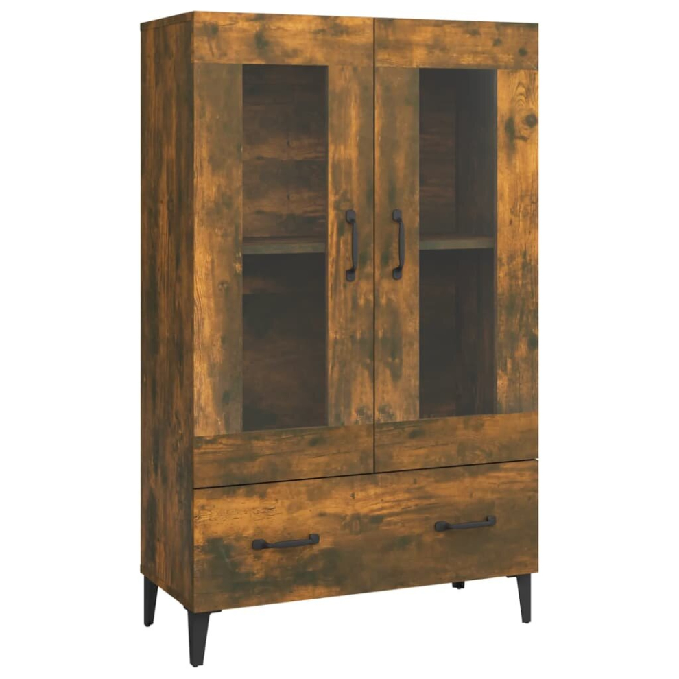 Vidaxl (Smoked Oak) Highboard Buffet Cabinet Sideboard Storage Cupboard Engineered Wood