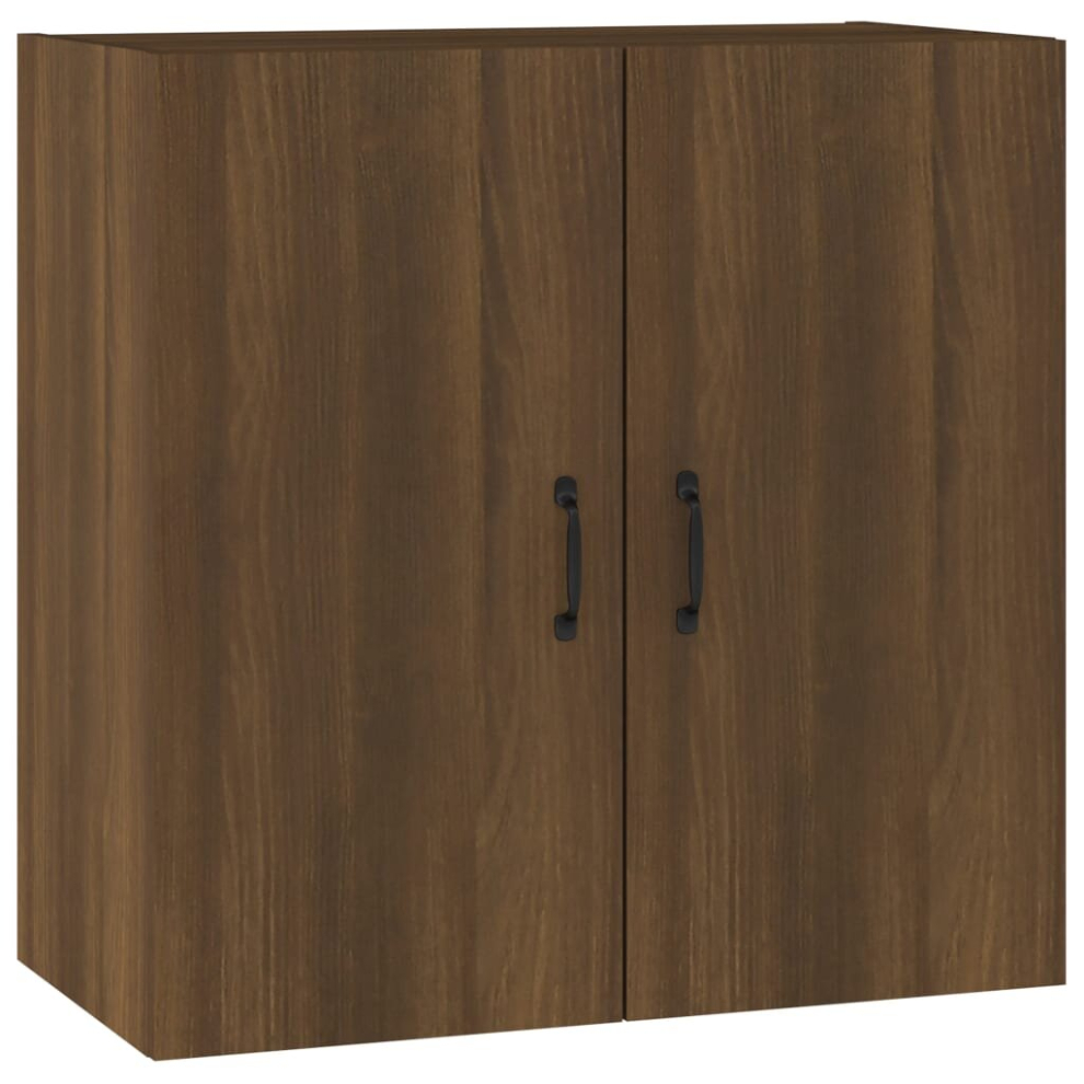 (Brown oak) vidaXL Wall Cabinet Hanging Storage Cabinet Wall Cupboard Engineered Wood