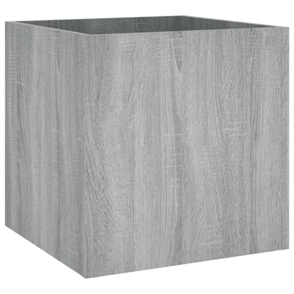 Vidaxl (Grey Sonoma) Planter Box Plant Pot Raised Bed Planter Flower Box Engineered Wood