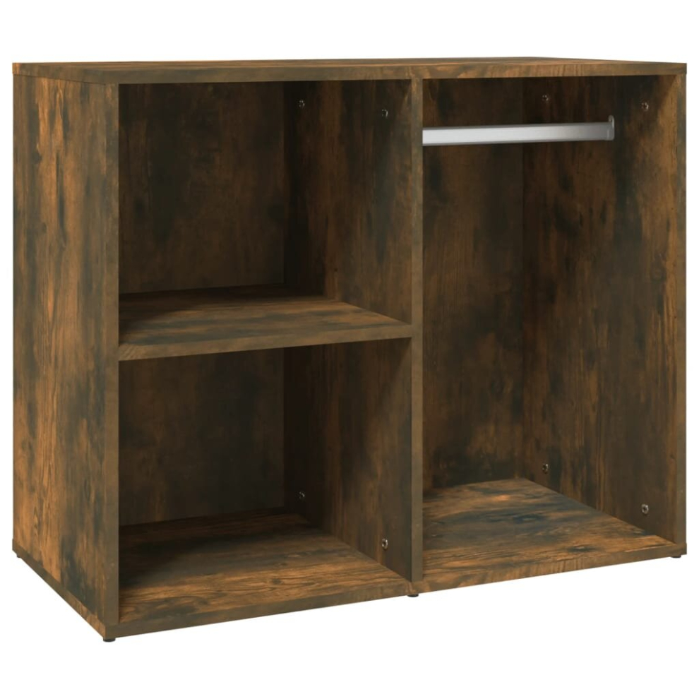 vidaXL Dressing Cabinet Smoked Oak 80x40x65 cm Brown Engineered Wood - Image 2