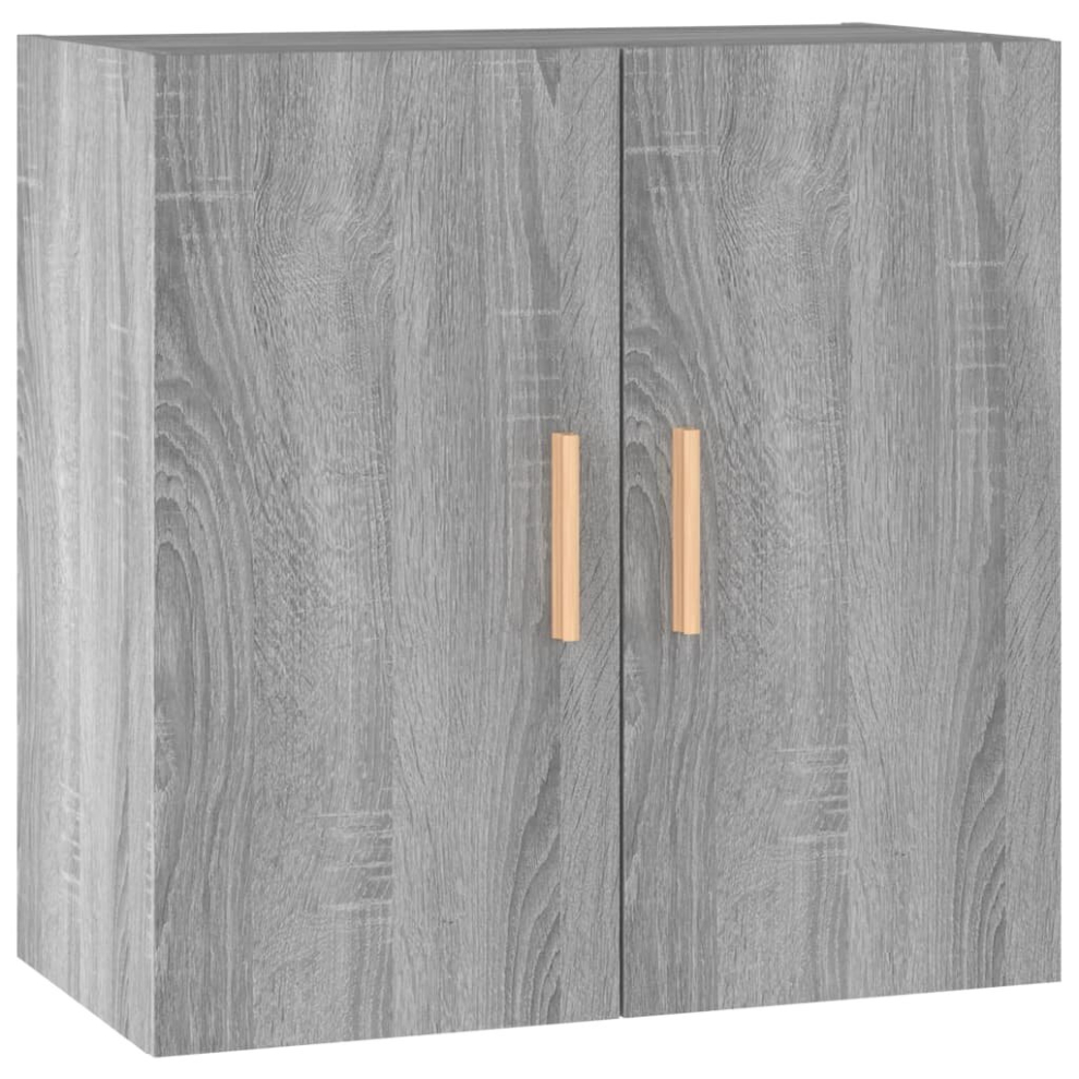 (Grey sonoma) vidaXL Wall Cabinet Floating TV Unit Wall Mounted Cabinet Engineered Wood