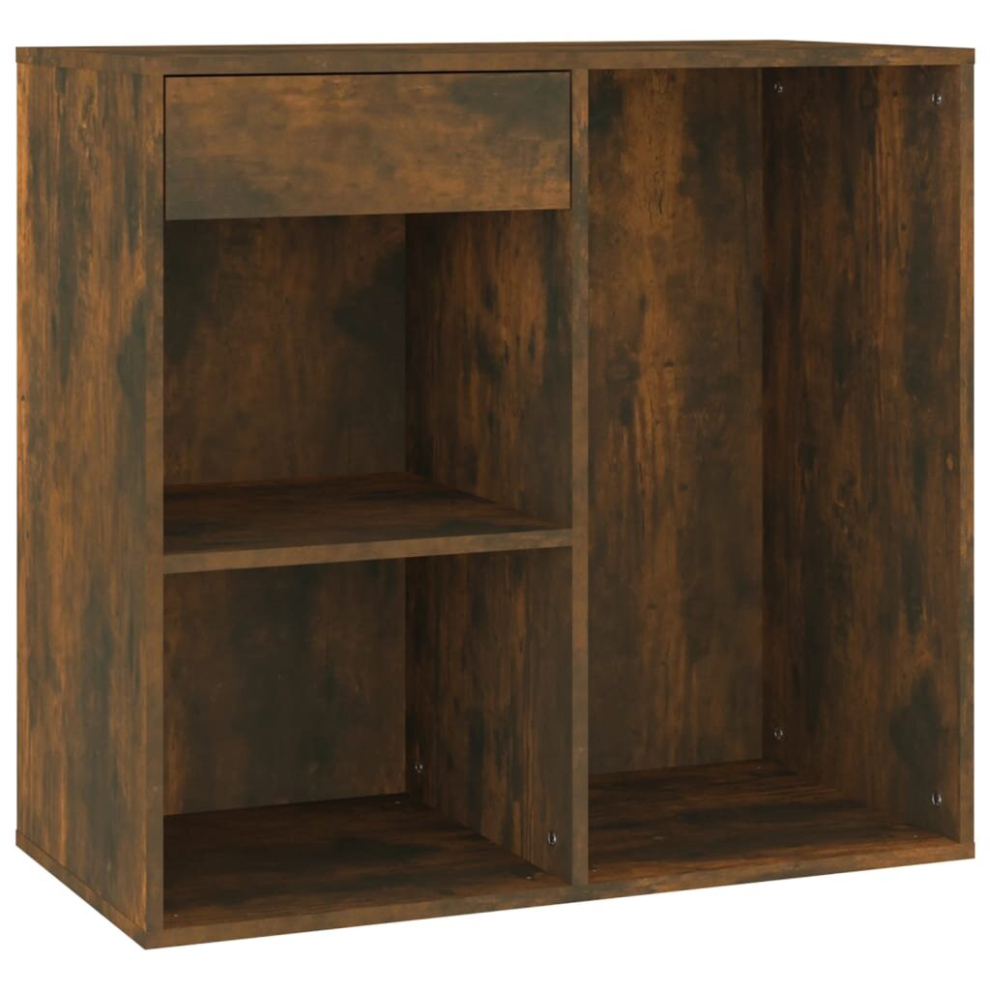 Vidaxl (Smoked Oak) Cosmetic Cabinet Dressing Room Storage Makeup Cupboard Engineered Wood