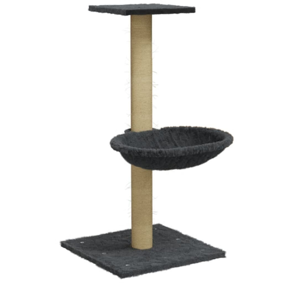 (Drak grey) vidaXL Cat Tree with Sisal Scratching Post Cat Scratch Tower Multi Colours