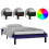 VidaXL (black, 90 x 190 cm) vidaXL Solid Wood LED Bed Frame Home Bedstead Platform Bed Multi Colours/Sizes 1