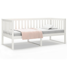 (White, 90x190 cm) vidaXL Solid Wood Pine Day Bed Bedroom Furniture Multi Colours Multi Sizes