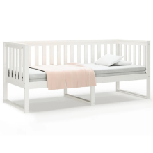 (White, 75x190 cm) vidaXL Solid Wood Pine Day Bed Bedroom Furniture Multi Colours Multi Sizes