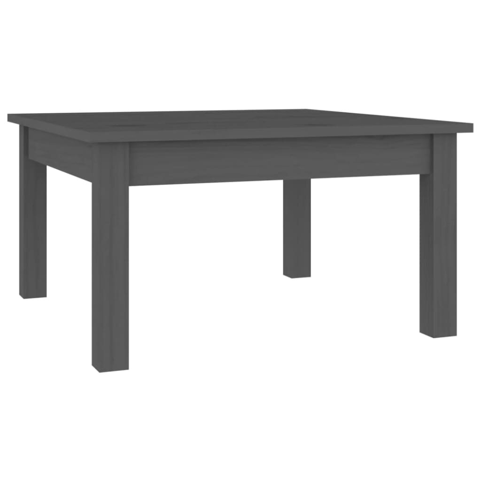 Vidaxl (Grey, 55 X 55 X 30 Cm (L X W X H)) Coffee Table Hallway Side End Table Tea Accent Table Solid Wood Pine
