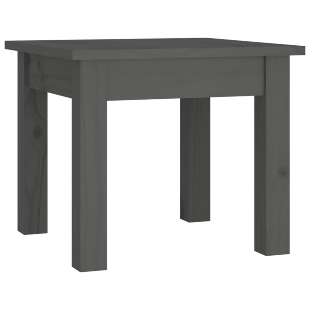 (Grey, 35 x 35 x 30 cm (L x W x H)) vidaXL Solid Wood Pine Coffee Table Side End Accent Table Multi Colours/Sizes