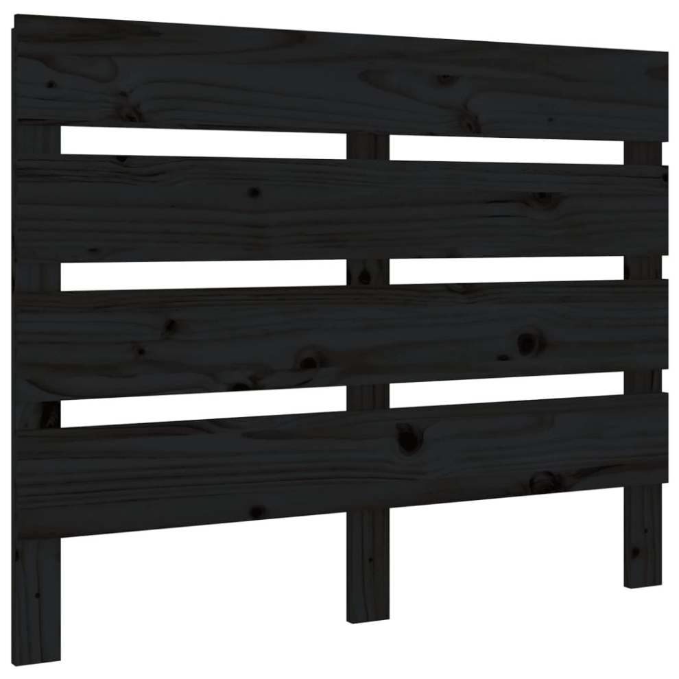 (black, 75 x 3 x 80 cm) vidaXL Headboard Bedroom Bed Headboard Decorative Bed Header Solid Wood Pine