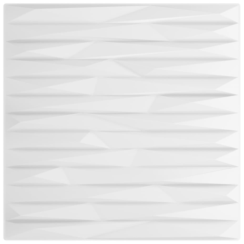 (white stone, 12 pcs) vidaXL 12/24/48x 3D Wall Panels Self-adhesive Wall Panel Decor Multi Colours