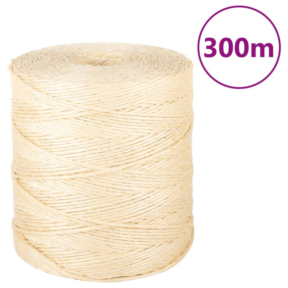 (300 m) vidaXL Rope Jute String Hemp Rope Twine String for Cat Scratching 100% Sisal