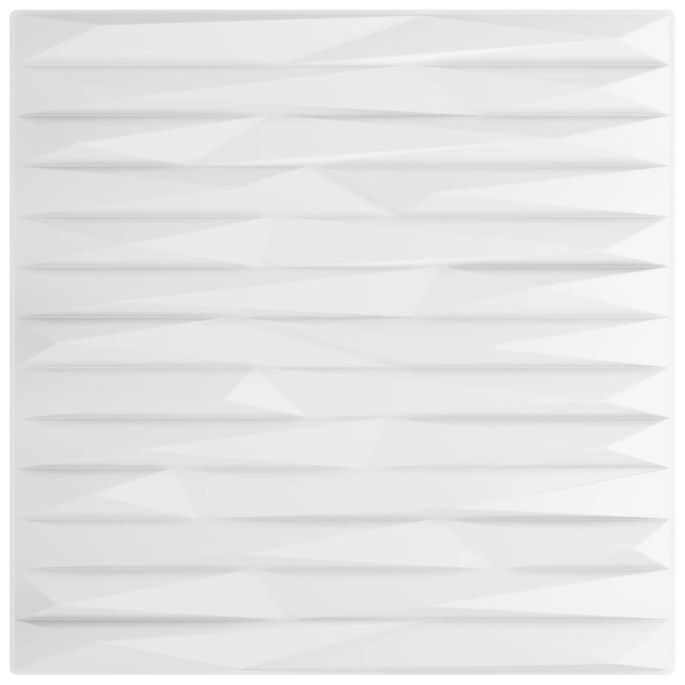 (white stone, 24 pcs) vidaXL 12/24/48x 3D Wall Panels Self-adhesive Wall Panel Decor Multi Colours