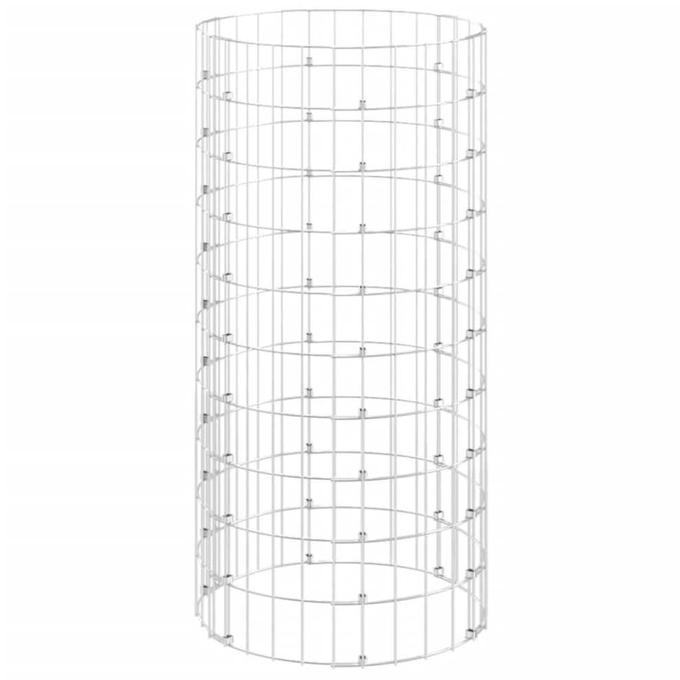 (Ã 50 x 100 cm/475) vidaXL Garden Composter Galvanised Steel Recycling Bin Waste Box Multi Sizes