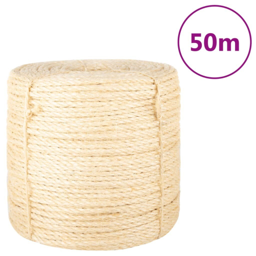 VidaXL vidaXL Seil 100% Sisal 6 mm 50 m