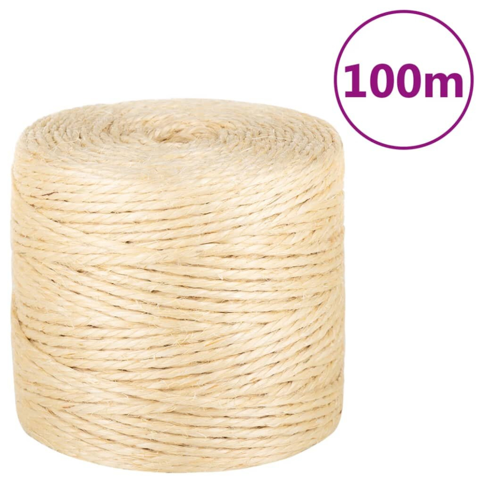 vidaXL Rope Jute String Hemp Rope Twine String for Cat Scratching 100% Sisal