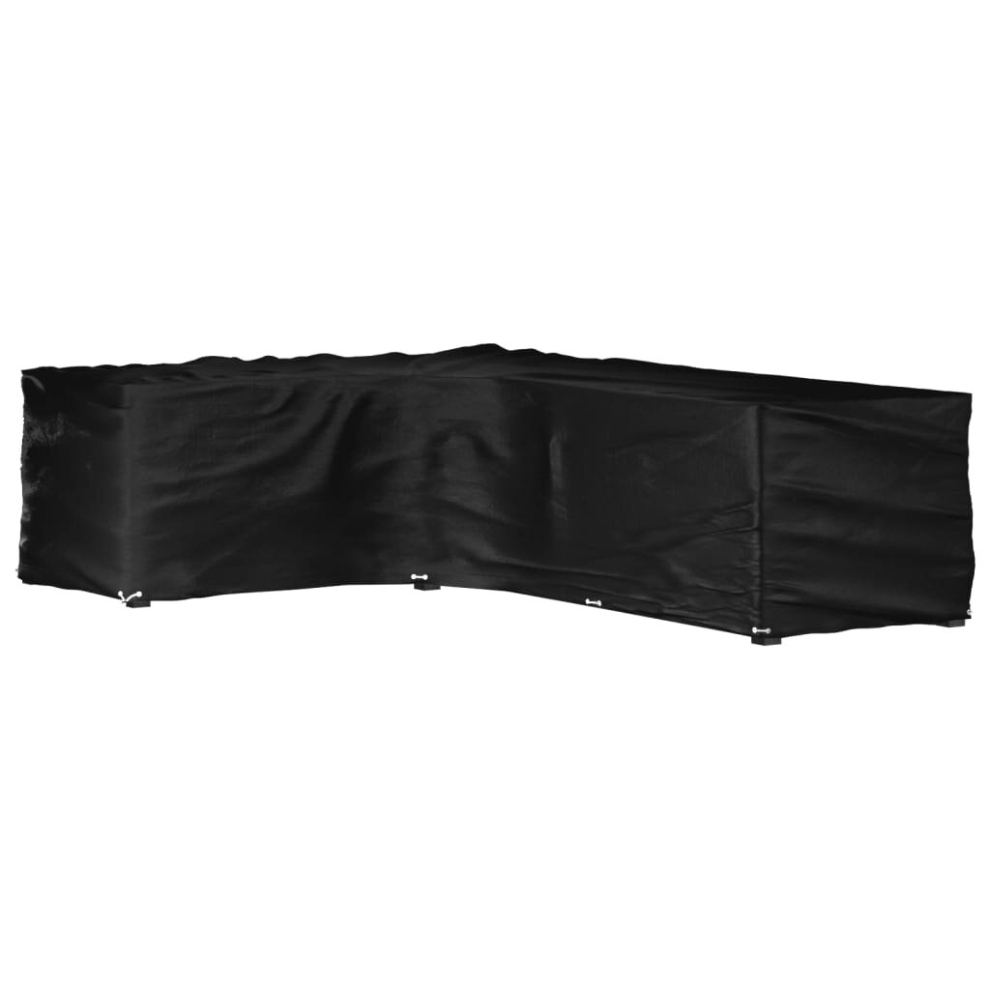 Vidaxl (220 X 285 X 80 Cm/ 1 Pcs) L-Shaped Garden Furniture Covers Outdoor Furniture Cover 16 Eyelets