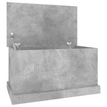 (concrete grey, 70 x 40 x 38 cm) vidaXL Storage Box Garden Tool Chest Outdoor Storage Bin Box Engineered Wood