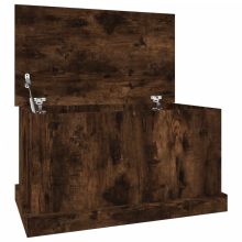 (smoked oak, 70 x 40 x 38 cm) vidaXL Storage Box Garden Tool Chest Outdoor Storage Bin Box Engineered Wood