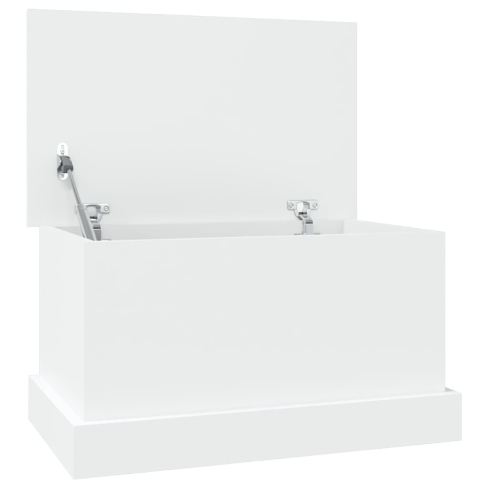 Vidaxl (White, 50 X 30 X 28 Cm) Storage Box Garden Tool Chest Outdoor Storage Bin Box Engineered Wood