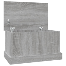 (grey sonoma, 50 x 30 x 28 cm) vidaXL Storage Box Garden Tool Chest Outdoor Storage Bin Box Engineered Wood