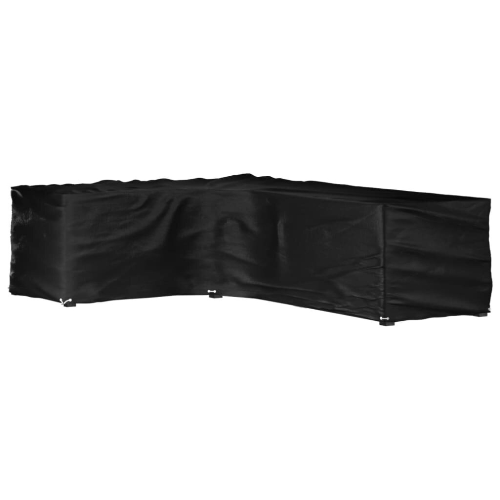Vidaxl (210 X 260 X 80 Cm/ 1 Pcs) L-Shaped Garden Furniture Covers Outdoor Furniture Cover 16 Eyelets