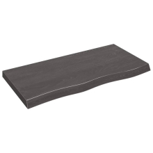 (dark grey, 100 x 50 x 6 cm) vidaXL Bathroom Countertop Vanity Top Wash Basin Worktop Treated Solid Wood