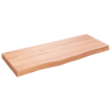(light brown, 100 x 40 x 6 cm) vidaXL Bathroom Countertop Vanity Top Wash Basin Worktop Treated Solid Wood