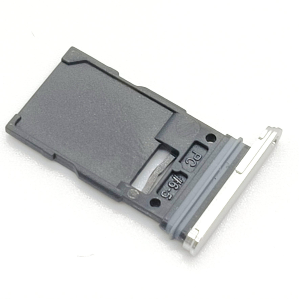 Fonefunshop Sim Tray Compatible With Samsung S24 Silver Replacement Card Holder