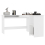 VidaXL vidaXL L-Shaped Corner Desk Engineered Wood White Office PC Computer Table 5