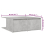 VidaXL vidaXL Coffee Table Concrete Grey Engineered Wood Couch Center Accent Table 5