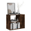 VidaXL (Smoked oak) vidaXL Side Cabinet Storage Unit Side Table Hall Sofa Table Engineered Wood 7