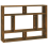 VidaXL (smoked oak) vidaXL Wall Shelf Wall-Mounted Shelf Storage Display Rack Engineered Wood 7