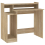 VidaXL (Sonoma oak) vidaXL Desk with LED Lights Computer Table Study Writing Desk Engineered Wood 4