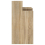 VidaXL (Sonoma oak) vidaXL Desk with LED Lights Computer Table Study Writing Desk Engineered Wood 9