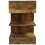 VidaXL (Smoked oak, 2) vidaXL 1/2x Bedside Cabinet Engineered Wood Side Table Storage Multi Colours 8