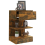 VidaXL (Smoked oak, 2) vidaXL 1/2x Bedside Cabinet Engineered Wood Side Table Storage Multi Colours 9
