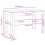 VidaXL (smoked oak) vidaXL Dining Table Kitchen Table Dining Room Dinner Table Engineered Wood 6