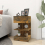 VidaXL (Smoked oak, 2) vidaXL 1/2x Bedside Cabinet Engineered Wood Side Table Storage Multi Colours 10