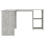vidaXL L-Shaped Corner Desk Engineered Wood Concrete Grey PC Computer Table 7